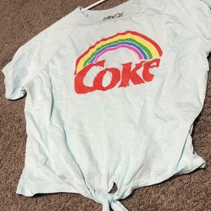 Light blue coke shirt